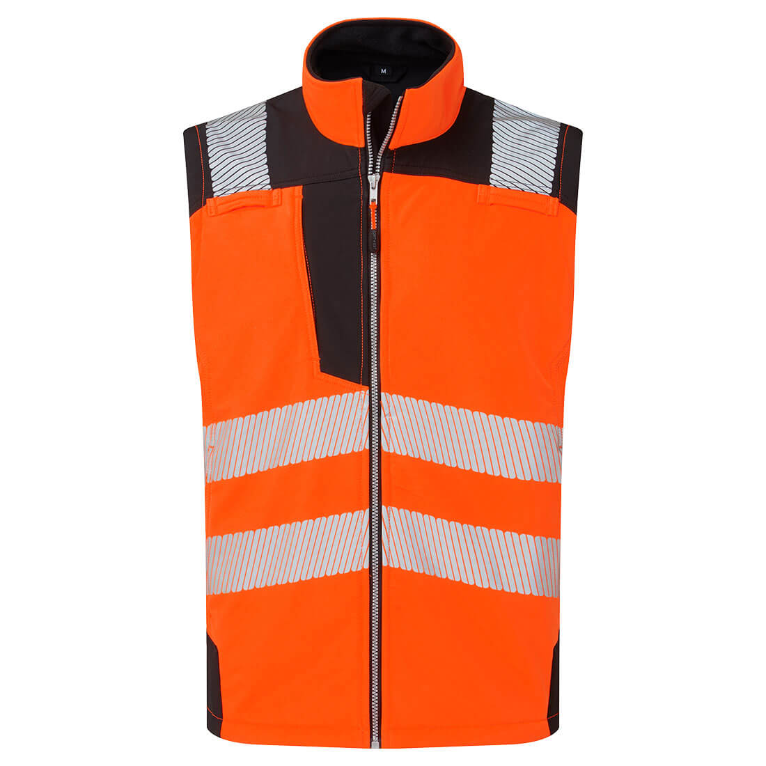 PW325 PW3 Hi-Vis Softshell Gilet (3L) Orange/Black