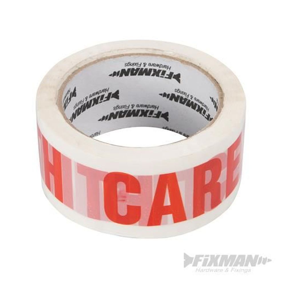 Fixman HANDLE WITH CARE Packing Tape – Safety Workwear UK