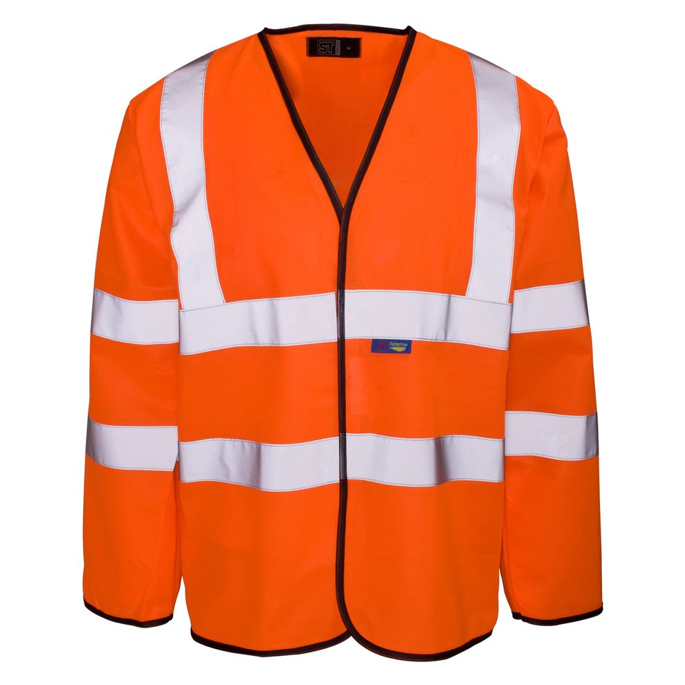 Supertouch - Hi Vis Long Sleeved Vest – Velcro