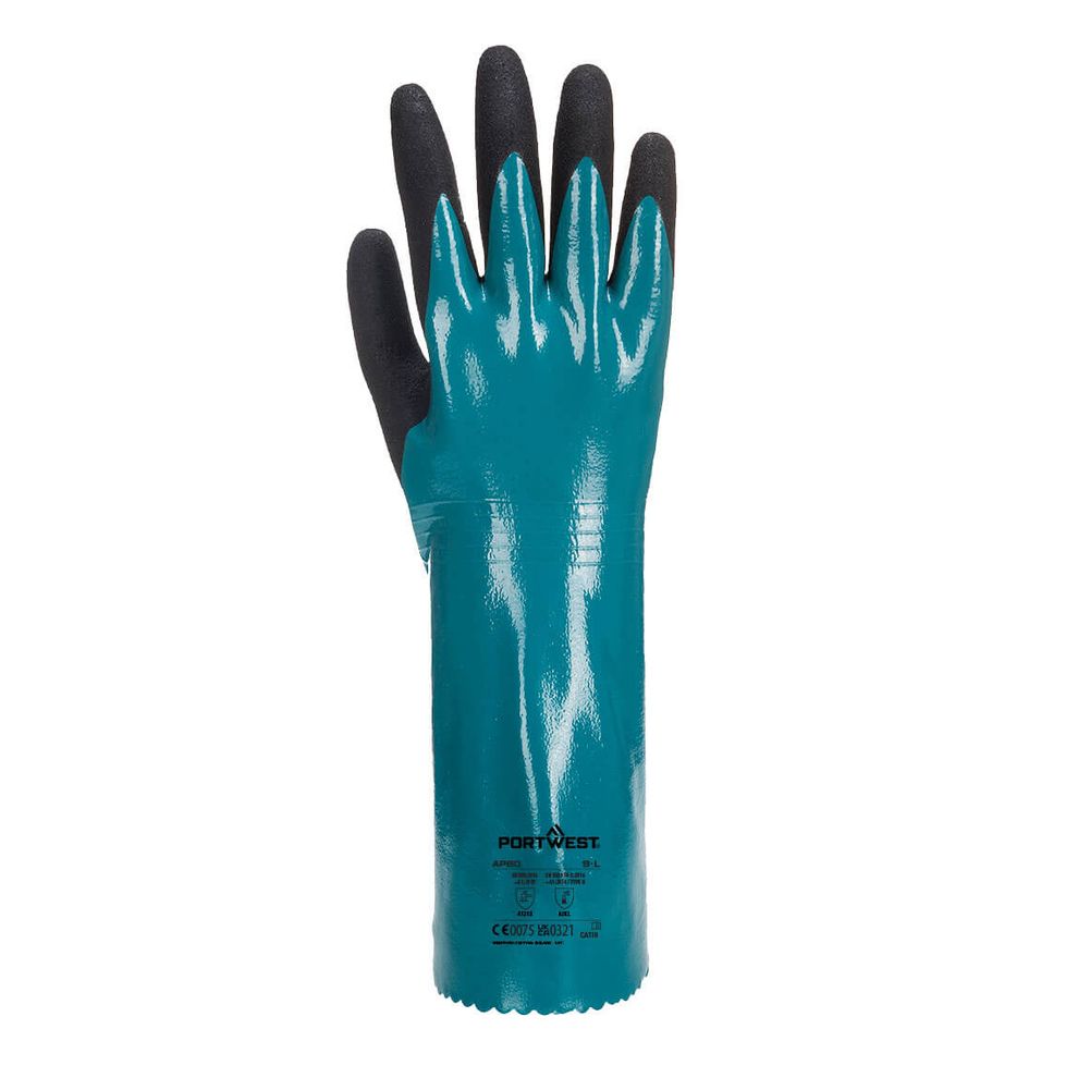 Portwest - AP60 Blue/Black Sandy Grip Lite Gauntlet