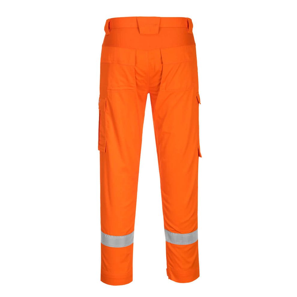 Portwest - FR401 Orange Bizflame Work Lightweight Stretch Panelled Trousers