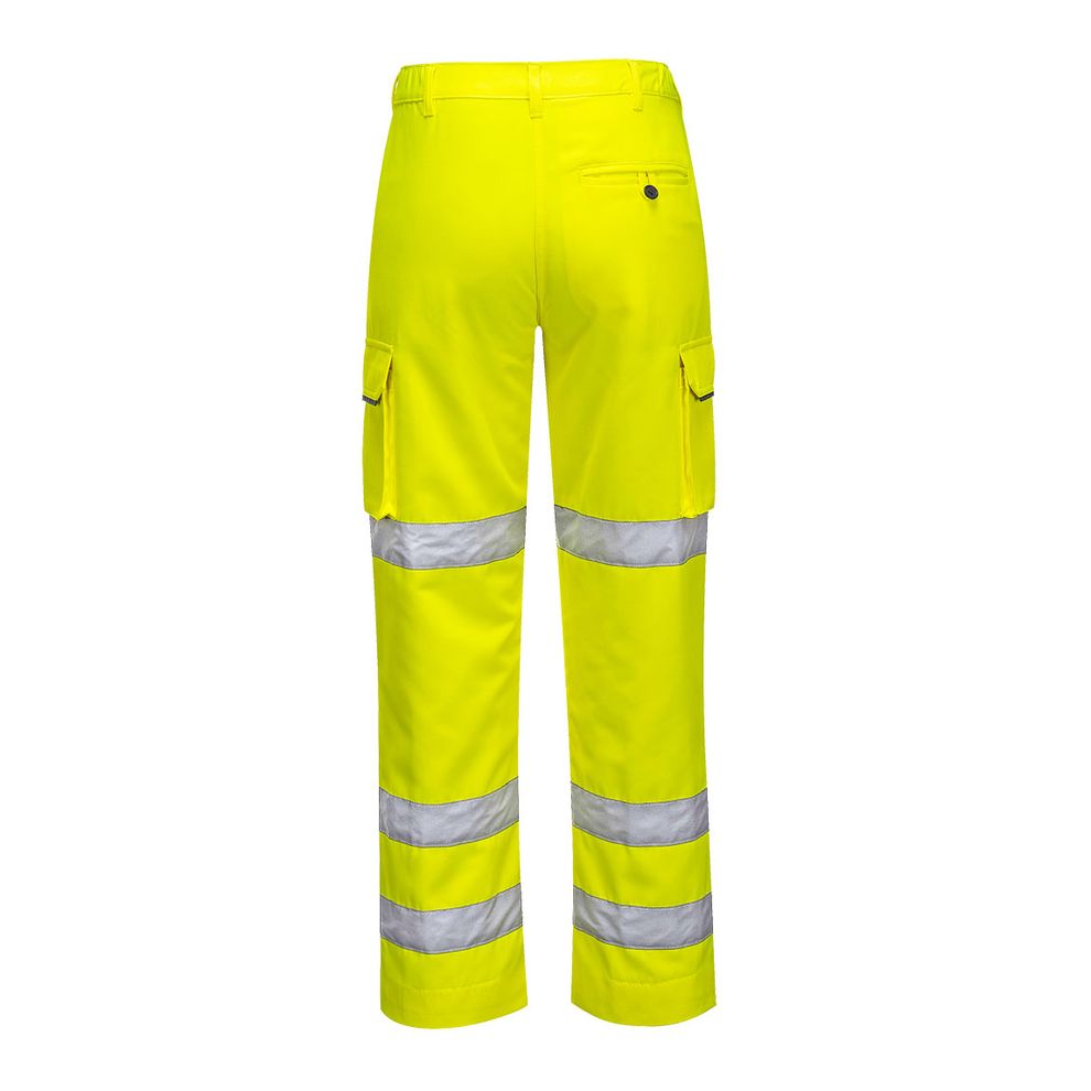 Portwest - LW71 Yellow Hi-Vis Women’s Three Band Work Trousers