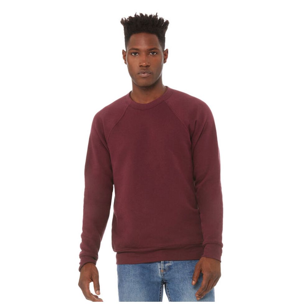 Bella - Navy Triblend Canvas Unisex Sponge Fleece Crew Neck Sweatshirt