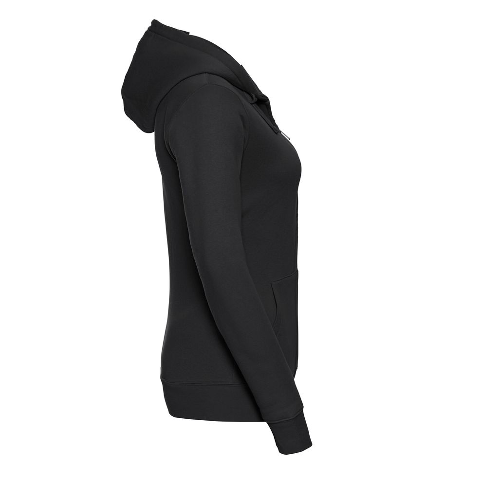 Russell - Black Ladies’ Authentic Zipped Hood Jacket