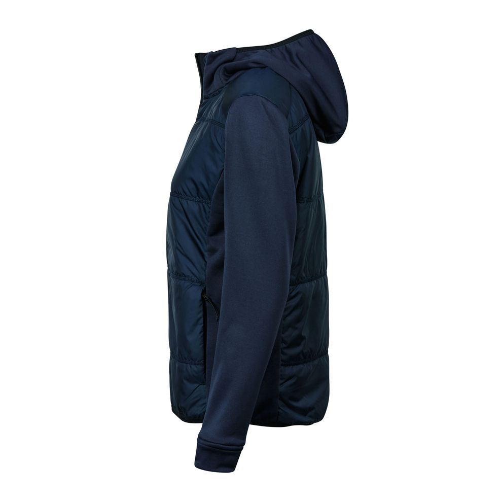 TEE JAYS - Navy/Navy Women’s Hybrid-Stretch Hooded Jacket