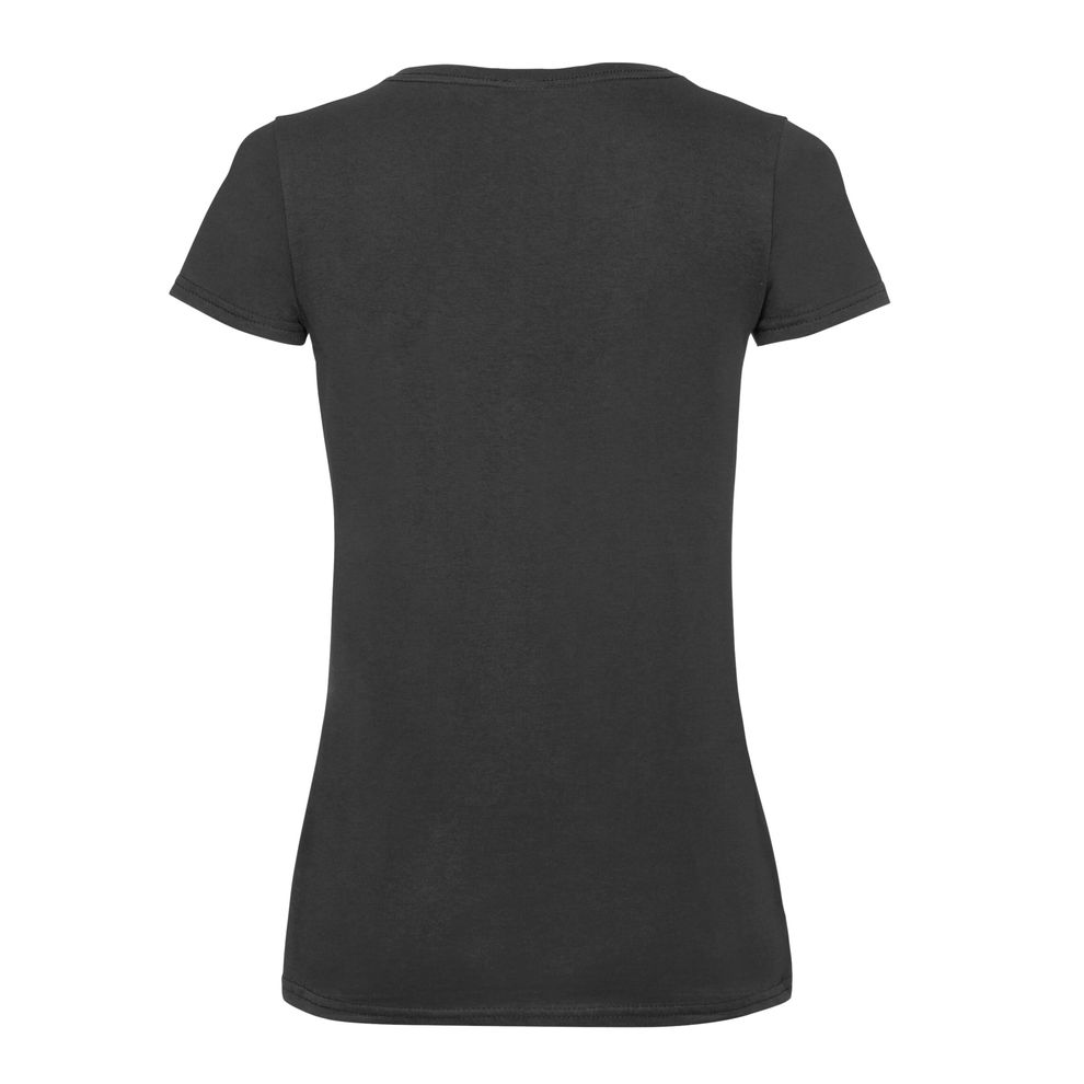 Fruit Of The Loom - Black Ladies’ Valueweight V-Neck T-Shirt