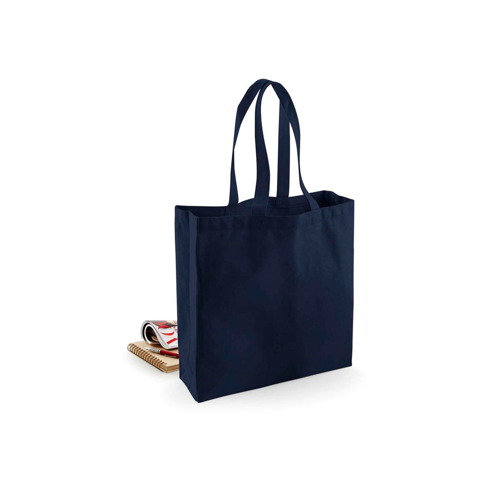 Westford Mill - French Navy Fairtrade Cotton Classic Shopper
