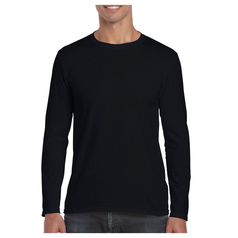 Gildan - Black Softstyle® Adult Long Sleeve T-Shirt