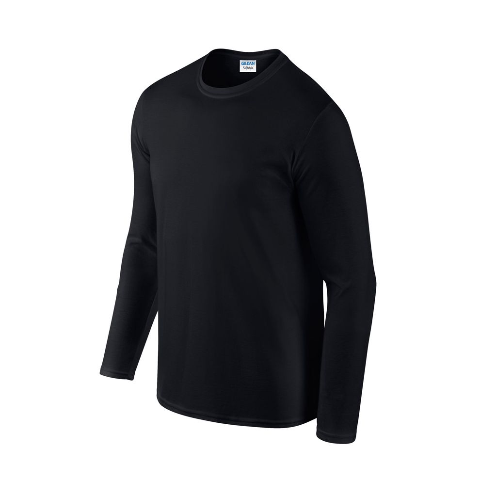 Gildan - Black Softstyle® Adult Long Sleeve T-Shirt
