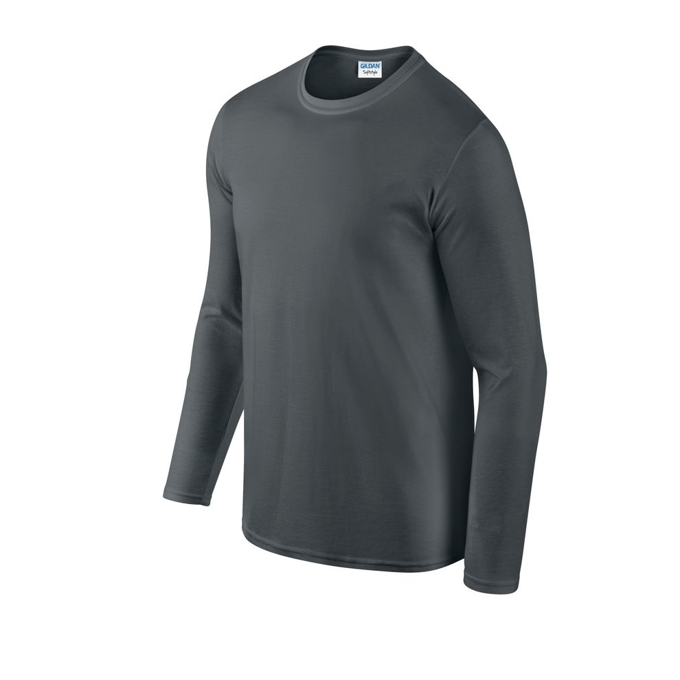 Gildan - Charcoal Softstyle® Adult Long Sleeve T-Shirt