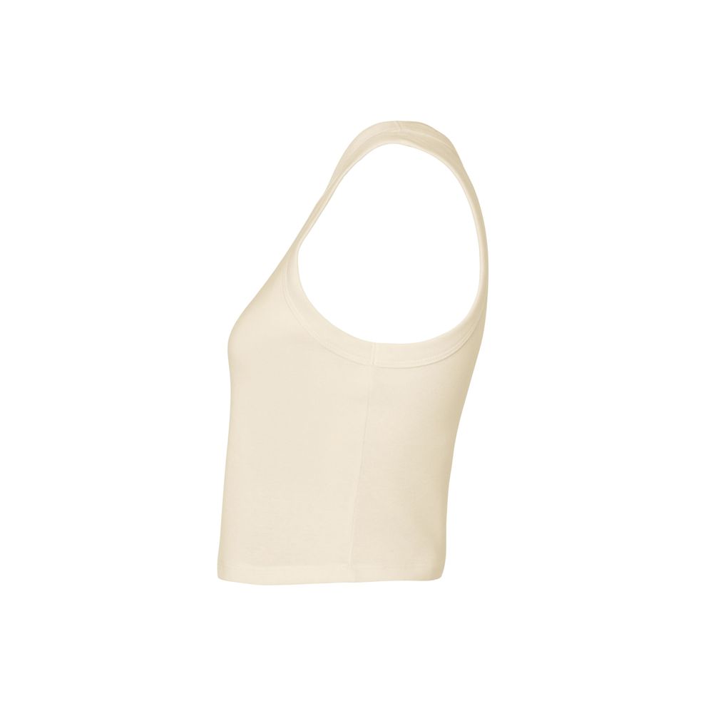 Bella - Solid Natural Blend Women’s Micro Rib Racer Tank