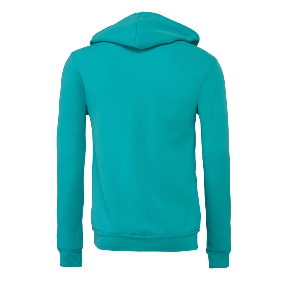 Bella - Teal Canvas Unisex Poly-Cotton Fleece Full-Zip Hoodie