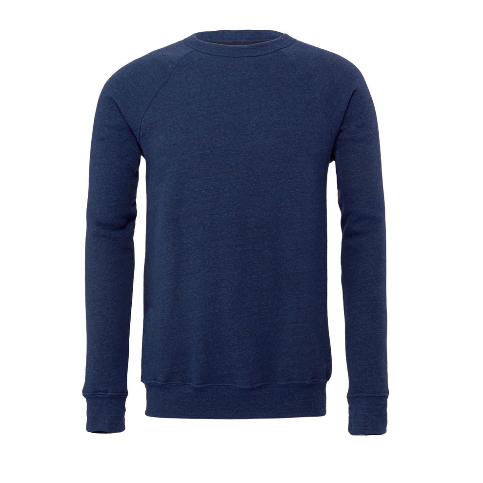 Bella - Navy Triblend Canvas Unisex Sponge Fleece Crew Neck Sweatshirt