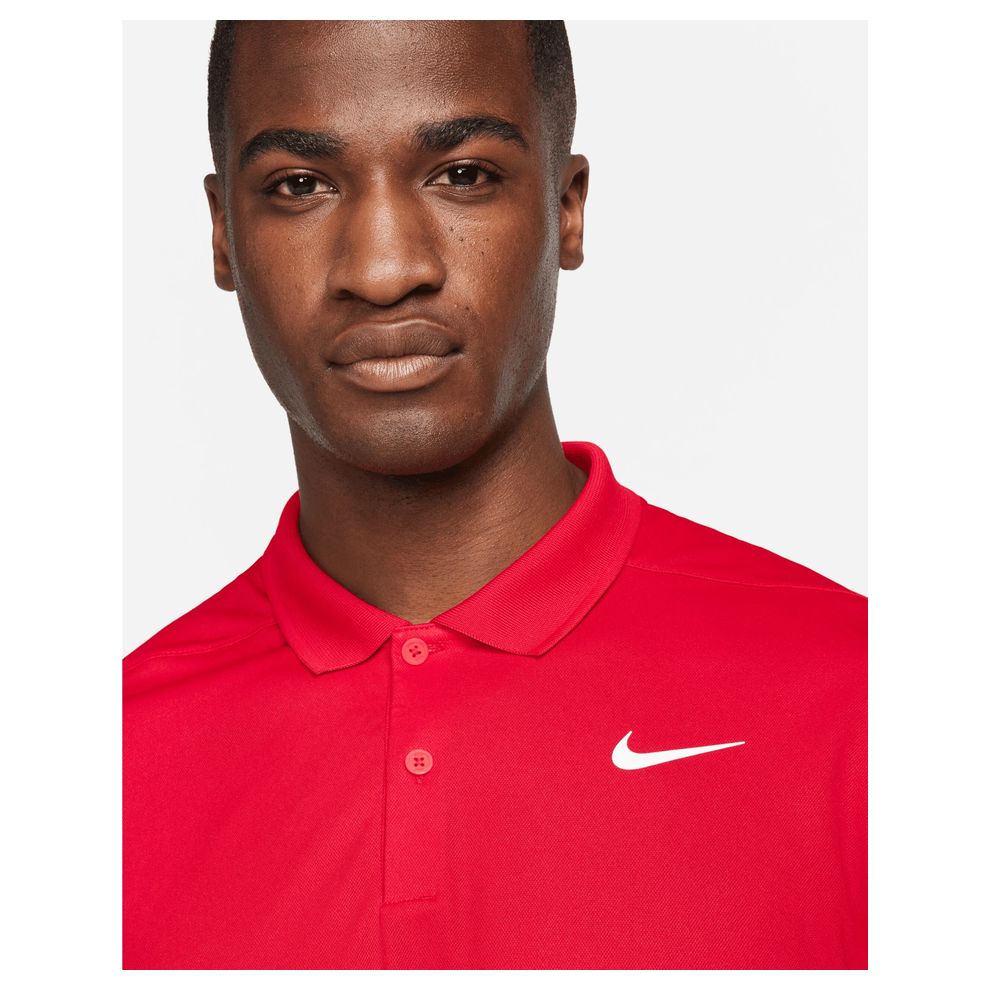 Nike Golf - University Red Dri-FIT Victory Solid Polo (LC)