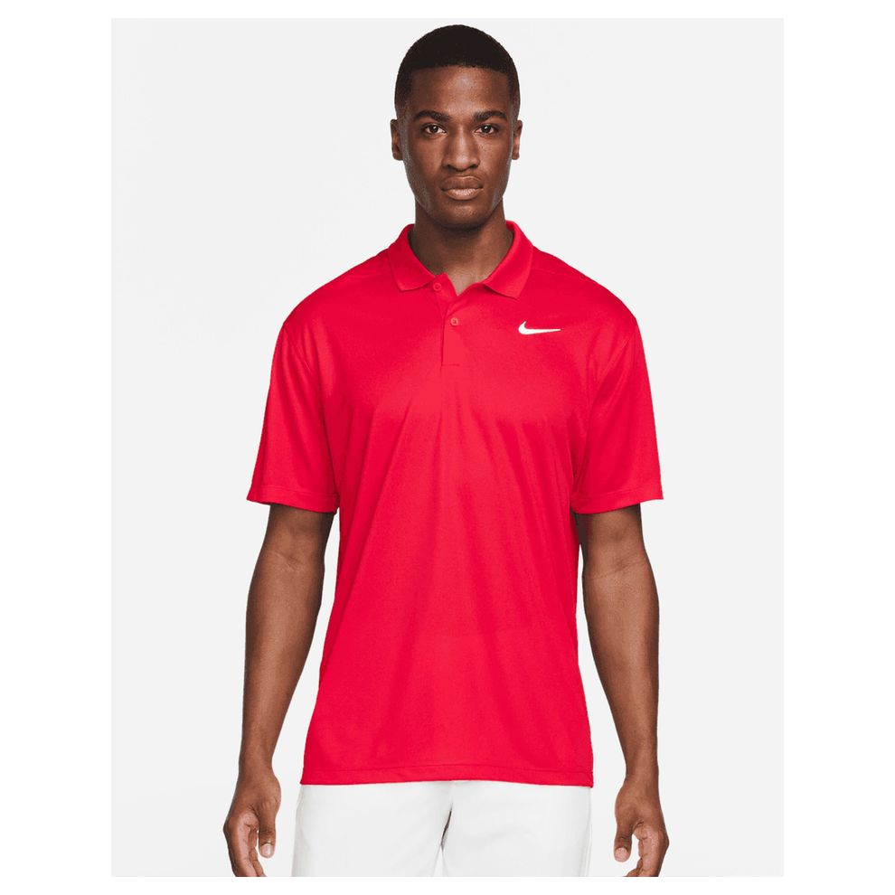 Nike Golf - University Red Dri-FIT Victory Solid Polo (LC)