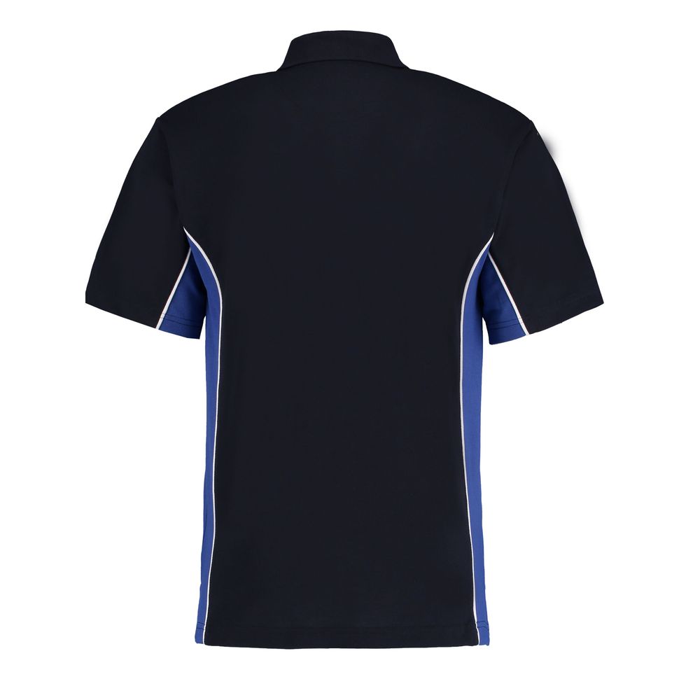 Kustom Kit - Navy/Royal/White Classic Fit Track Polo
