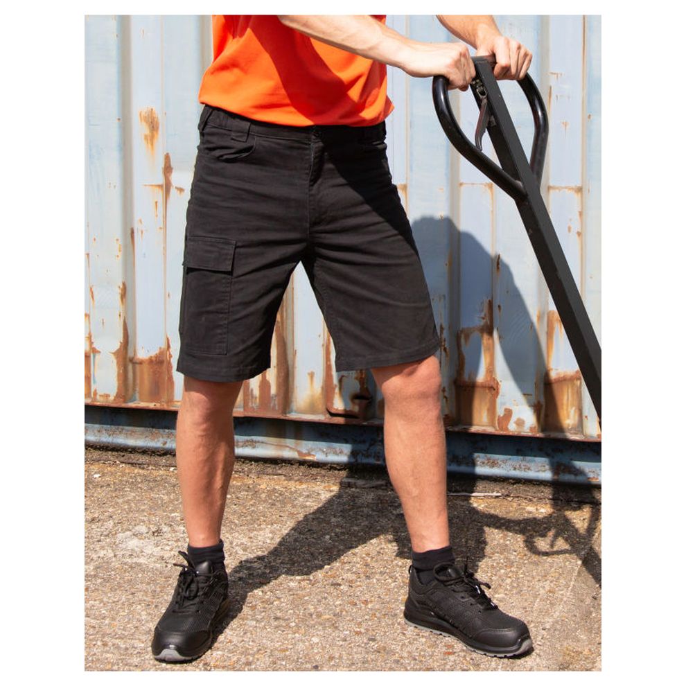 WORK-GUARD by Result - Navy Super Stretch Slim Chino Shorts