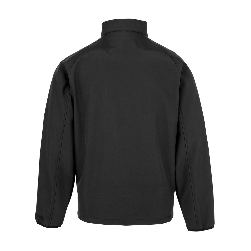 Result Genuine Recycled - Black Men’s Recycled 2-Layer Printable Softshell Jacket