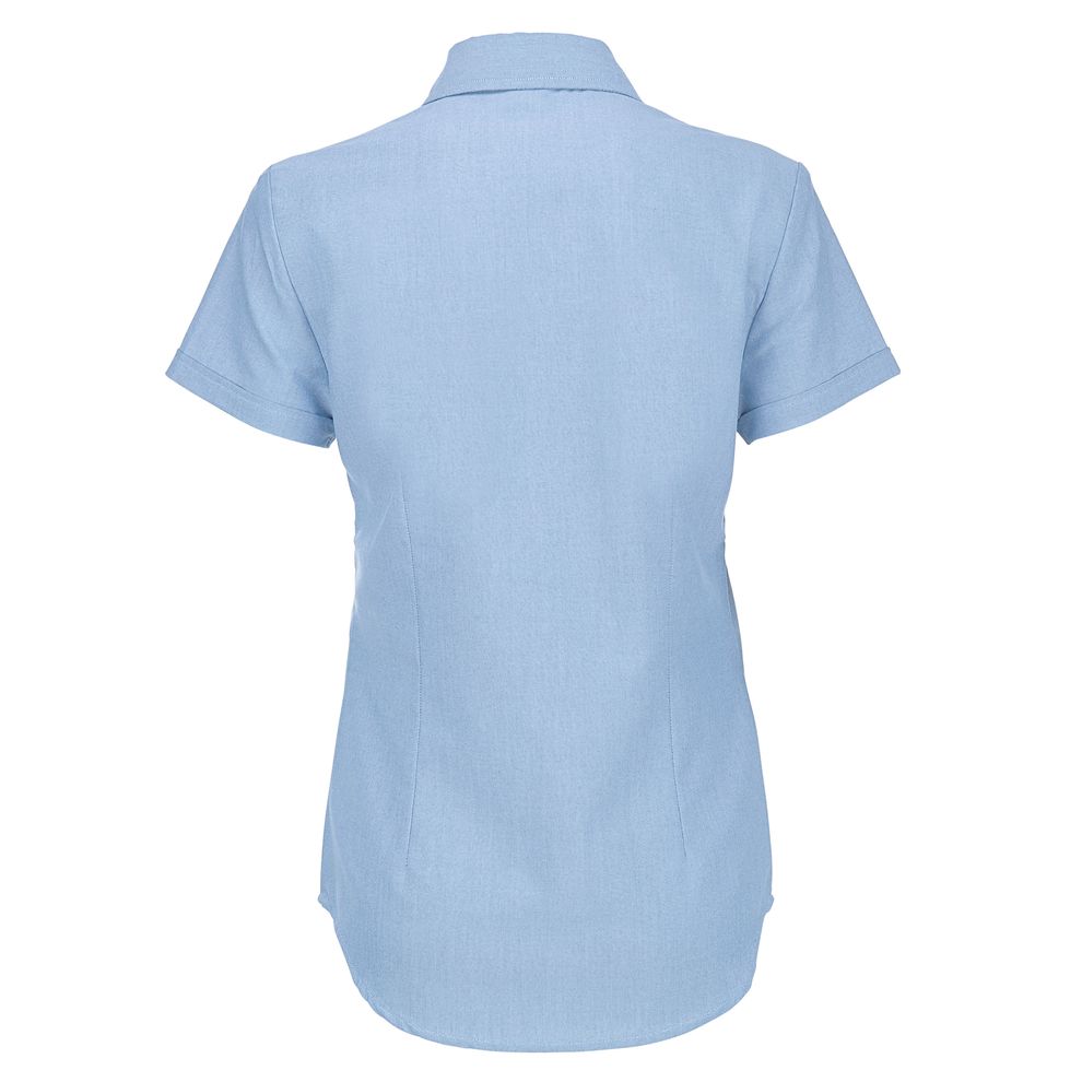 B&C - Oxford Blue Women’s Oxford Short Sleeve Shirt