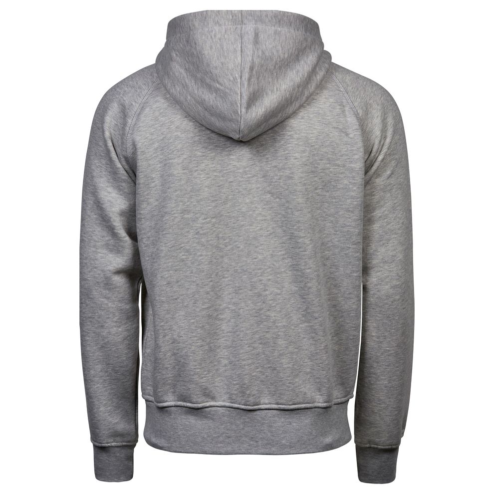 TEE JAYS - Heather Grey Men’s Fashion Full Zip Hood