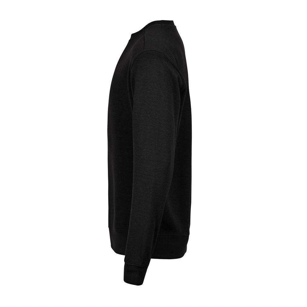 TEE JAYS - Black Ribbed Interlock Crewneck