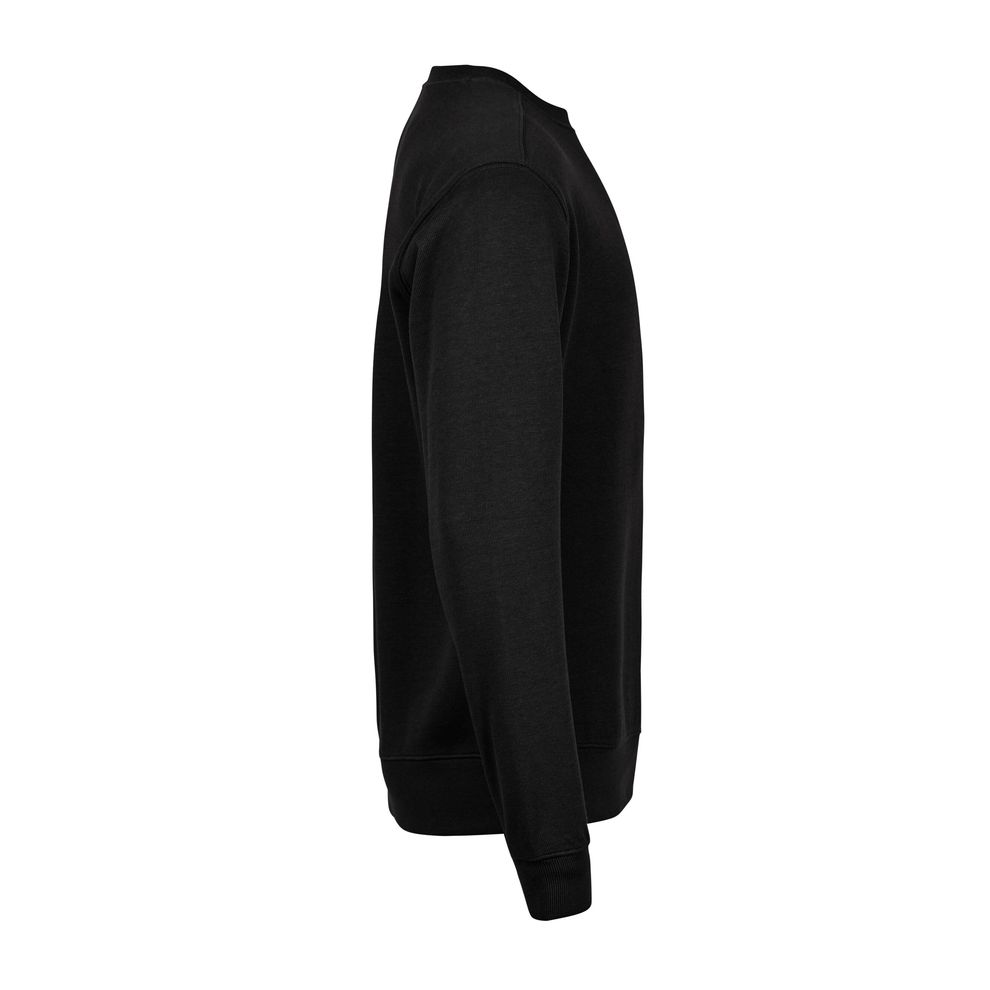 TEE JAYS - Black Ribbed Interlock Crewneck