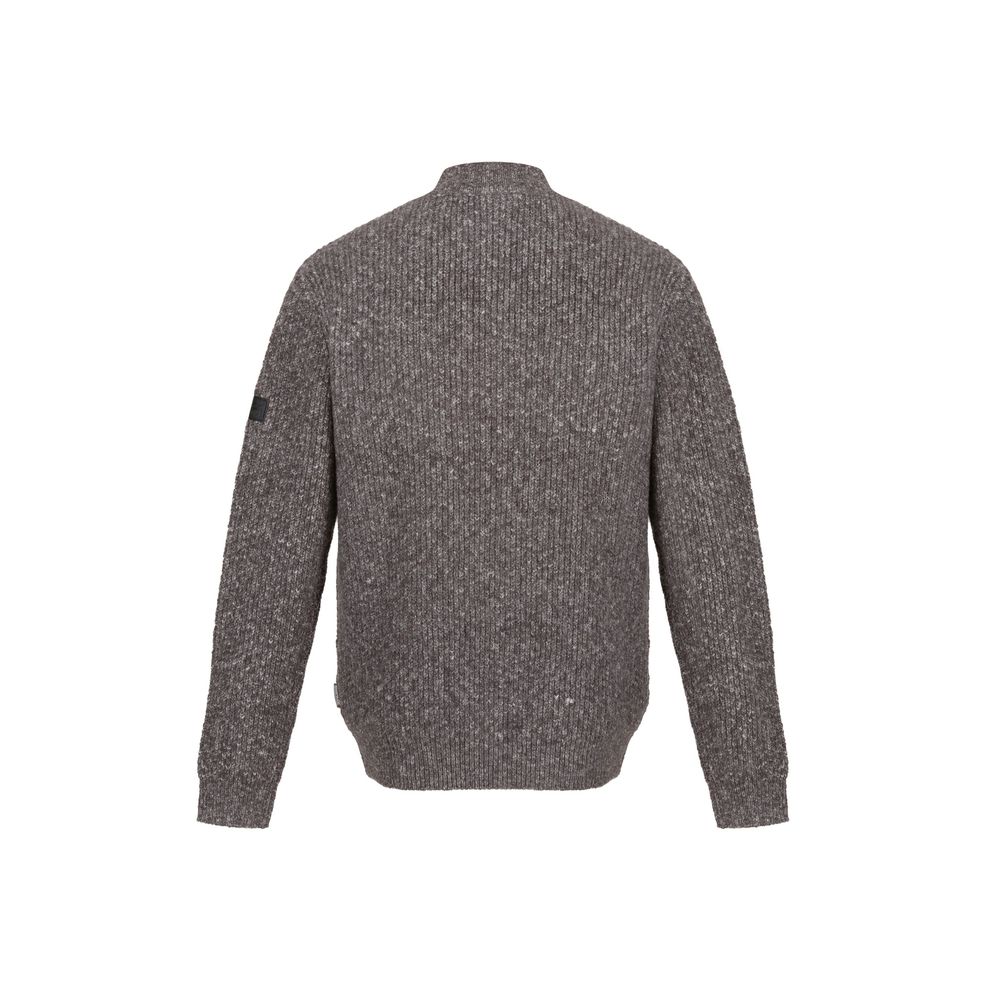 Regatta Professional - Dark Grey Marl Soloman Zip Neck Knitted Pullover