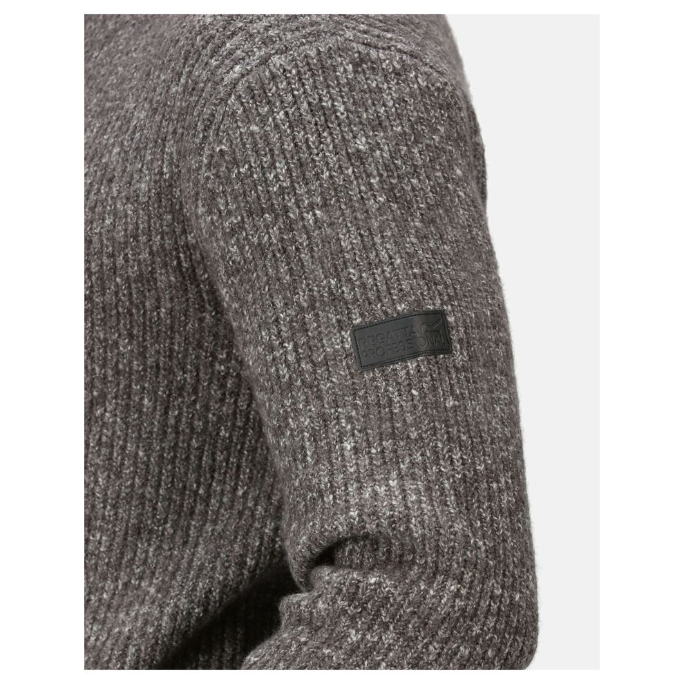 Regatta Professional - Dark Grey Marl Soloman Zip Neck Knitted Pullover