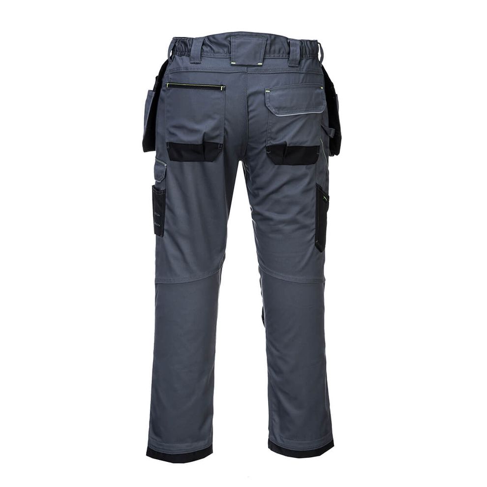 Portwest - PW305 Zoom Grey/Black PW3 Stretch Holster Work Trousers